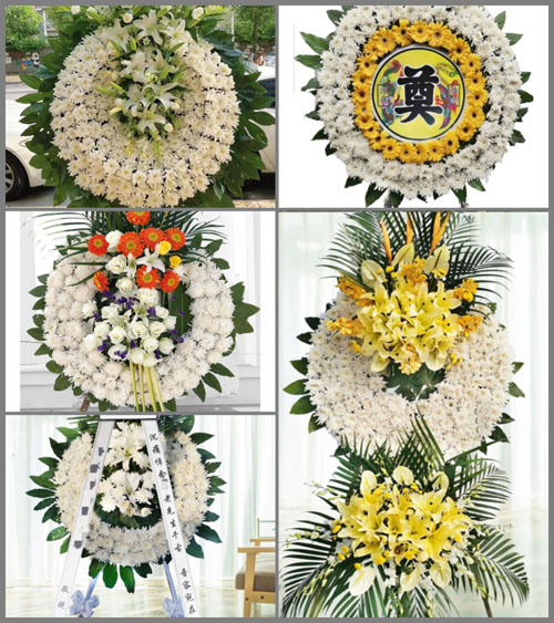 安徽六安市裕安区韩摆渡镇白酒店村花圈速递